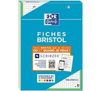 Bloc bristol 2.0 OXFORD vert perfore 148x210 30fiches 210g q5mm