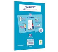 Bloc bristol Oxford 148x210 30 fiches perforees q5/5 dot blanc