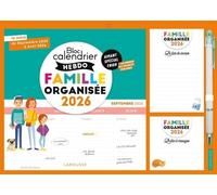 Bloc Calendrier Hebdo De La Famille Organisée - 12 Mois, De Septembre 2025 À Août 2026 - Avec 1 Critérium