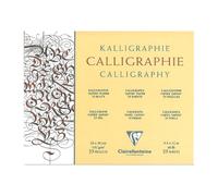 Bloc Calligraphie ivoire encollé 24x30 - 130g/m2 - 25 feuilles - Clairefontaine