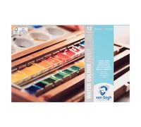 Bloc - Cartes postales - Aquarelle - 13,5x21cm - 12 feuilles - 300g - Van Gogh