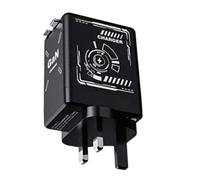 Bloc Chargeur USB C | Adaptateur De Charge Rapide Rétractable À Prises Multiples, Double Port, pour Appareils Portables, Téléphone, Ordinateur, Voyage, Maison, Voiture