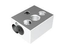 Bloc Chauffant plaqué cuivre Heatbreaker Compatible avec l'extrudeuse Officielle Sprite Direct Drive Pro Ender 3 S1 CR-10 Smart Pro Kit(1pc Alu with Sock)