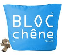 BLOC chêne - Sac Bleu Ciel - Jeu de Construction de 400 planchettes pour Les Amoureux du Bois