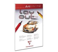 Bloc Collé Layout A4 70 Grammes 70 Feuilles Papier Blanc