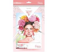 Bloc - Coloriages - Adulte - Portraits de femmes - A4 - 20 feuilles - 6 illustrations - Clairefontaine