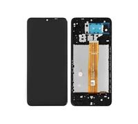 Bloc Complet pour Samsung Galaxy A12 Ecran LCD + Vitre Tactile et Châssis Compatible Noir