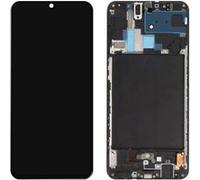 Bloc Complet pour Samsung Galaxy A70 Écran LCD Vitre Tactile Compatible Clappio Noir Noir G