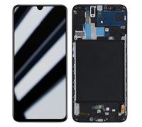 Bloc Complet pour Samsung Galaxy A70 Écran LCD + Vitre Tactile et Châssis Compatible Noir