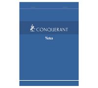 Bloc Conquerant "notes" agrafe 148x210 200p 60g q5/5 bleu