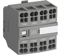Bloc contacteur auxiliaire CA4-04NK 4 contacts auxiliaires NC jusqu'à 3600 cycles par heure Gris 3,95 x 4,3 x 4,5 cm (référence : 1SBN010146R1204)