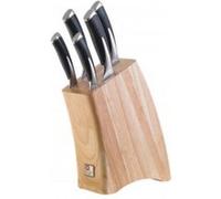 Richardson Sheffield - Bloc couteaux Kyu 697001 - 5 pièces bambou, lames inox forgées, manches ABS
