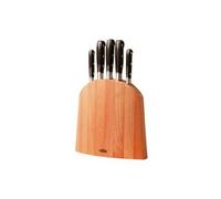 Bloc couteau bois 5 pièces forgés manche ABS pleine soie v-Sabatier Richardson Sheffield - 678520 - Acier inoxydable - ABS