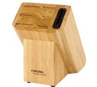 Bloc couteaux avec aiguiseur intégré - Chroma France - Marron - Bois G