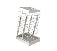 Bloc Couteaux Cuisine Vide, Porte-couteaux En Acier Inoxydable Multi-emplacements Avec Bac De Vidange Amovible Durable et élégant