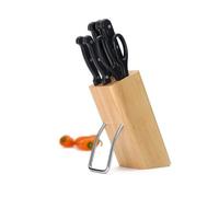 Bloc Couteaux en bois 6 pièces