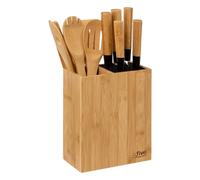 5five Bloc couteaux Simply Smart – 5 couteaux et 5 ustensiles, manche bambou
