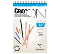 Bloc Cray'On A3 - 50 Feuilles - 120G - Spirales - Clairefontaine