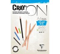 Clairefontaine Bloc crayon A4 – 50 feuilles – 120 g – G