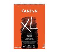 Bloc croquis - CANSON - XL - A2 - 90 g/m2 - 60 feuilles, dos solide, papier ivoire