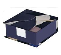 Quo Vadis - Bloc cube coffret - Iconique - Mat - Multicolore - 11x11x4,5 cm - Papier Clairefontaine blanc