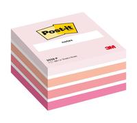 Bloc cube couleurs aquarelle rose Post-it 76 x 76 mm - bloc de 450 feuilles