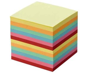 Bloc cube - FOLIA - 90 x 90 mm - 700 feuilles - Multicolore - Mixte
