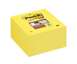 Bloc cube repositionnable SUPER STICKY POST-IT 76 x 76 - Bloc de 350 feuilles