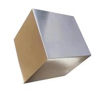 Bloc cube solide en acier inoxydable 304 - Base de presse-papier carrée polie - Durable et résistant à la erosion.(50x50x50mm)