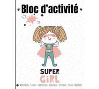Bloc d'activité Fille - Mots Mêlés, Sudoku, Labyrinthes, Mandalas - 100 pages - Format A4 - 8-12 ans