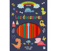 Bloc d'activités avec feutres: Les dinosaures