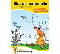 Bloc d'activités préscolaires à partir de 5 ans pour garçons et filles, livre garcon 4 ans - J'apprends à tracer formes boucles courbes lignes, livre ... devinettes coloré - L'apprentissage ludique
