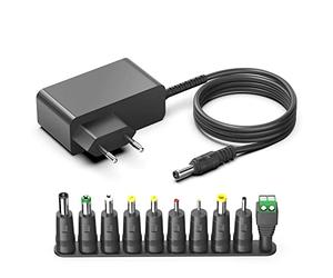 Bloc d'alimentation 15 V 2 A 15 V 1,5 A 15 V 1 A Adaptateur CA pour haut-parleur Bluetooth Dockin Marshall Stockwell Bluetooth 4091451 Advent AW870 Dockin D Fine 213695 avec 10 embouts d'adaptateur