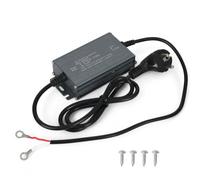 Bloc d'alimentation 230 V vers 12 V 20 A 240 W convertisseur de tension | Cosses à anneau M6, prise de contact de protection, câble d'entrée de 90 cm et sortie de 45 cm, boîtier en métal