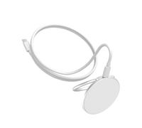 Bloc d'alimentation 25 W avec support à 180 degrés, argenté | Cordon de type C, téléphone rond compact pour les appels vidéo quotidiens à la maison