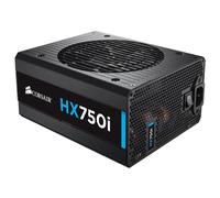 Bloc d'alimentation Corsair HX750i 750W ATX Black - 80 PLUS Platinum, câbles modulaires plats, mode Zero RPM, Corsair Link Digital