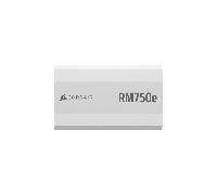 CORSAIR RM750e (2025) Alimentation ATX Entièrement Modulaire à Faible Bruit avec Câble 12V-2x6 - Compatible ATX 3.1 et PCIe 5.1, Efficacité Cybenetics Gold, Condensateurs Résistants à 105°C - Blanc