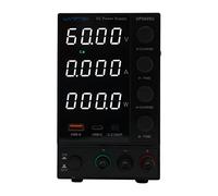 Bloc d'alimentation de laboratoire 0 60 V 0 5 A 300 W CC - Écran à 4 chiffres - Précision 0,5 % C.C/C.V - Automatique USB A/Type C 18 W - Prise UE - Noir - Pour recherche, réparation, test de