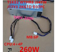bloc d'alimentation d'origine pour Dell 3080 5080 7080 7070 3990 3881 6 broches 260W alimentation 0T5K83 0WYHR8 0JJ4YW J17Y3 2KG1D Dino PC HK360-84PP