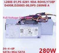bloc d'alimentation d'origine pour Dell OptiPlex Recruitment 486 745 755 280W Alimentation L280E-01 KD98N Y738P D499R D280ES-00 DPS-280MB A