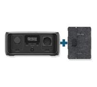 EcoFlow Bloc d'alimentation Pack River 3 UPS - 245 Wh, 300 W, avec panneau solaire 45 W Gris
