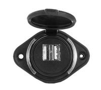 Bloc d'alimentation haute vitesse 3 1 A double port pour voiture 12-24 V et applications marines - Installation facile - Prise de charge USB