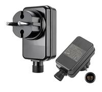 Bloc d'alimentation LED 12 V 1 A - Transformateur étanche IP44 - Adaptateur basse tension - Prise européenne pour guirlandes lumineuses LED, stalactites, décoration de Noël, rideaux, balcon