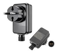 Bloc d'alimentation LED 12 V 2 A - Transformateur étanche IP44 - Adaptateur basse tension - Prise européenne pour guirlandes lumineuses LED, stalactites, décoration de Noël, rideaux, balcon