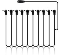 Bloc d'alimentation pour pédale Bass - 9V DC10 et répartiteur d'alimentation 5 voies avec connecteur à angle droit