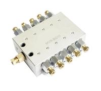 Bloc d'alimentation progressif, distributeur de graisse à résistance, 2 à 16 sorties, séparateur de lubrification, Valve diviseur de lubrifiant, 1 pièces(12 oulets,Inlet 6mm Outlet6mm)