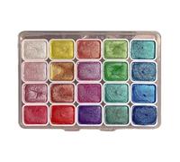 Bloc d'aquarelle - Ensemble de peinture aquarelle nacrée | Ensemble de peintures artistiques pour adultes, , artistes et amateurs pour peinture à l'aquarelle, peinture chinoise, manucure