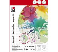 Bloc d'aquarelle Marabu 240 x 320 mm 210 g/qm 20 feuilles