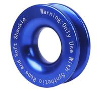 Bloc D'arrachage De Treuil - Anneau De Récupération en D'aluminium, Corde De 3/8 À 1/2 Pouces | Poulie De Remorquage De Véhicule Tout-Terrain, Accessoire De Remorque De Sauvetage Rouge