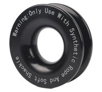 Bloc d'arrachage de treuil, Anneau de récupération Portable en d'aluminium de 41 000 LB - Anneau de remorquage, poulie de Bloc d'arrachage antirouille, kit d'accessoires de treuil Robuste